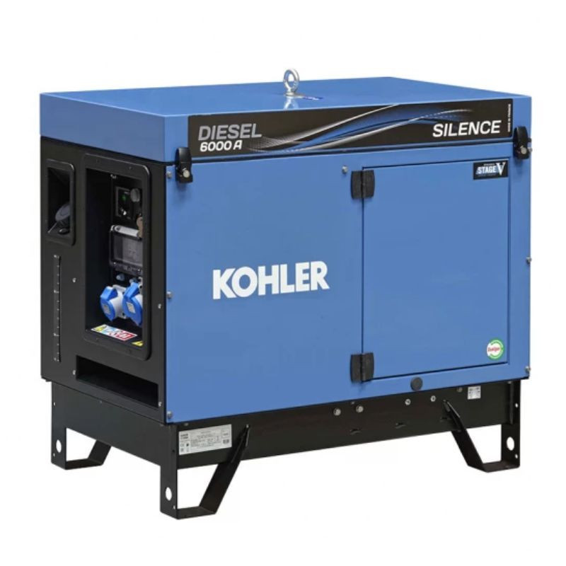 KOHLER-SDMO 6000 A SILENCE C5 — Groupe Électrogène Monophasé Diesel — 4.9 kW