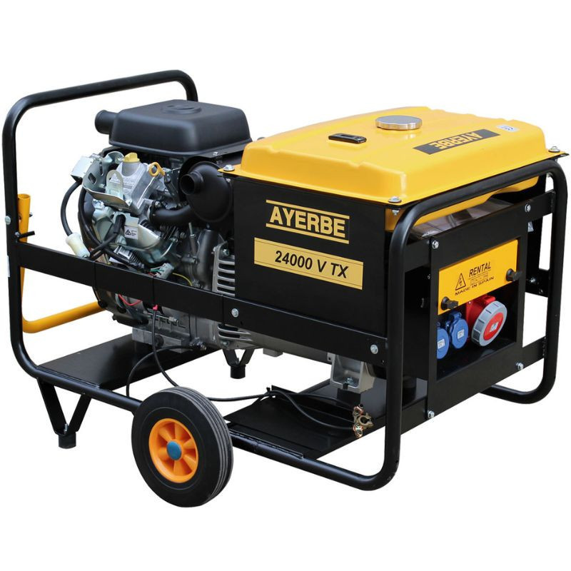 AYERBE AY 24000 V TX AVR E — Groupe Électrogène Triphasé Essence AVR — 35 CV