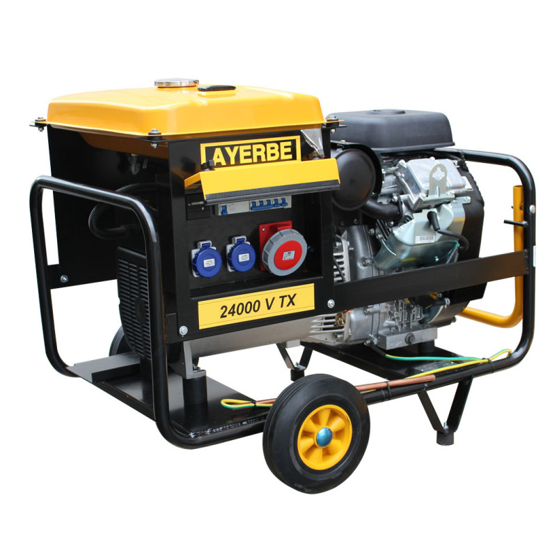 AYERBE AY 24000 V TX E — Groupe Électrogène Triphasé Essence — 35 CV