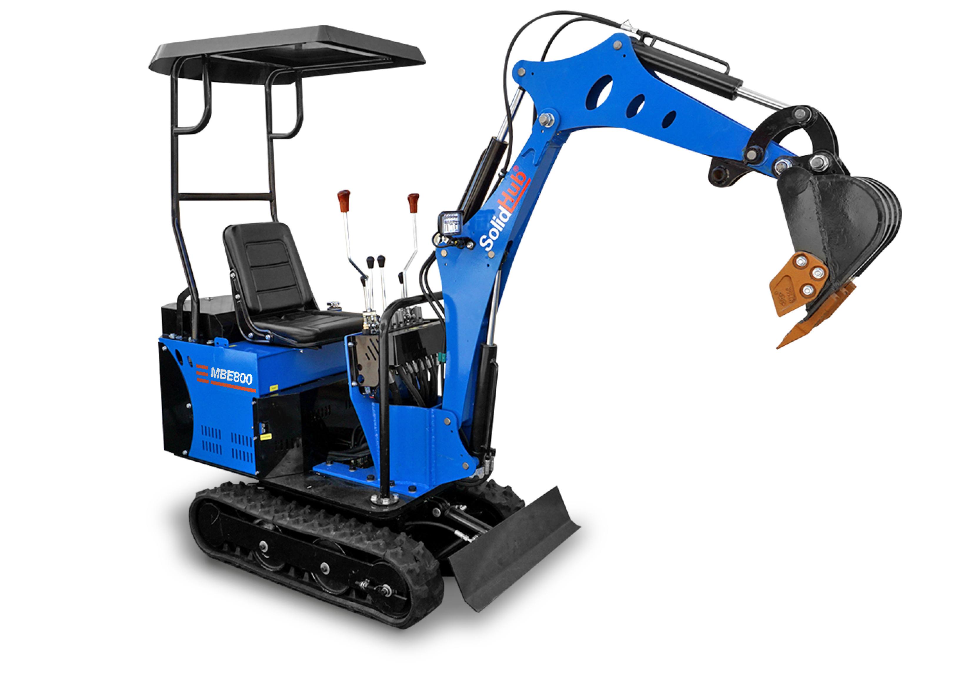 Mini-Pelle Électrique Li-Ion — Compacte Zéro Émission